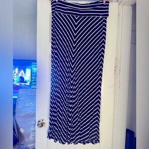 Calvin Klein black and cream striped skirt